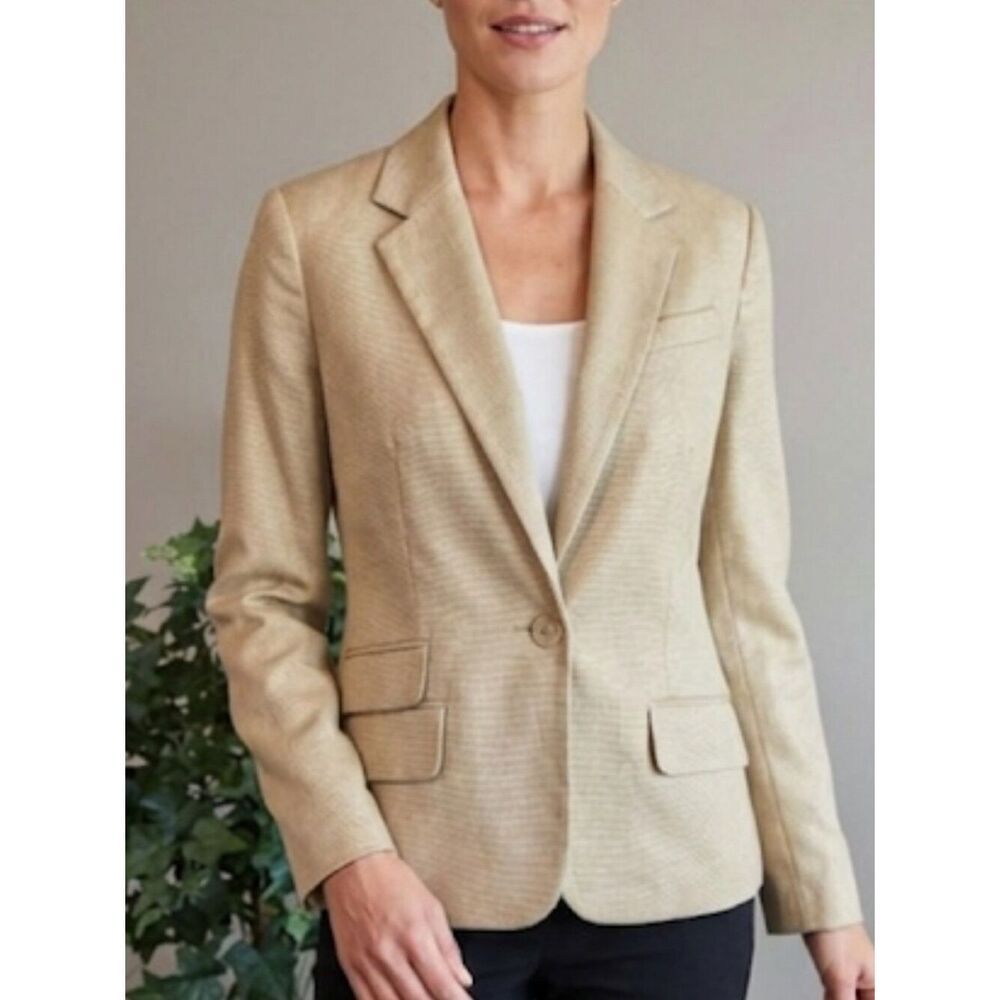 New York & Company Blazer Tan Sz 10